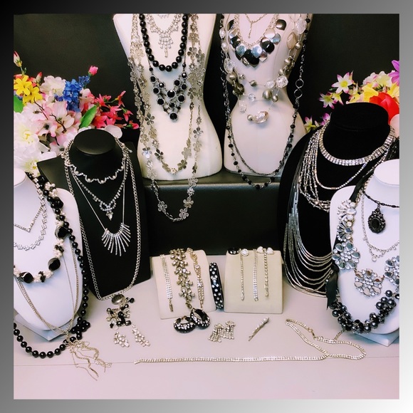 ON HOLD Vintage Now Jewelry Lot Rhinestone Crystal Glass NY Natasha PD Natasha - Picture 1 of 16